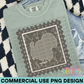 Camo Turkey Stamp PNG 3