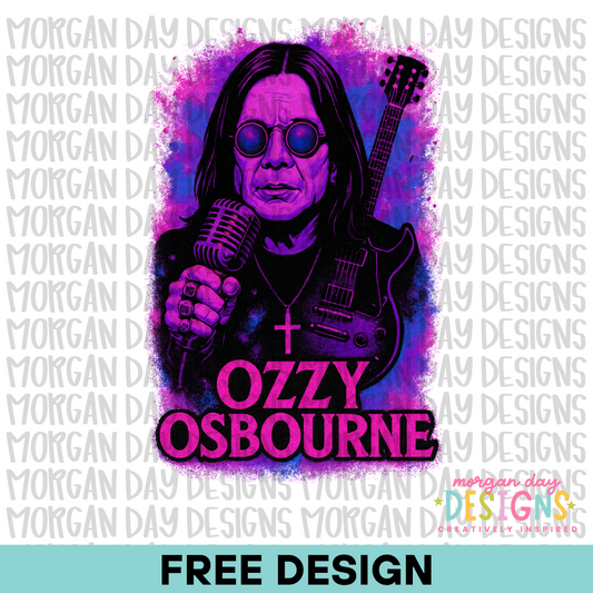 Ozzy Osburne PNG Design