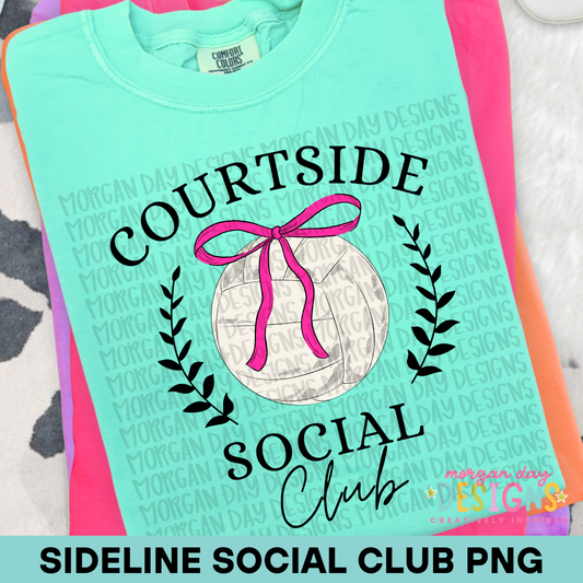 Volleyball Social Club PNG Design