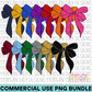 School Spirit Solid Bow PNG Bundle