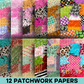Patchwork Digital Paper Bundle