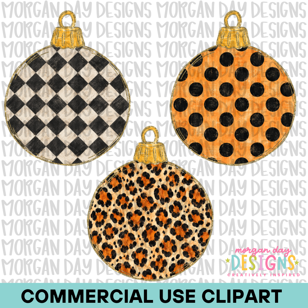 Christmas Round Ornament Clipart