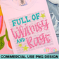 Full of Whimsy and Rage PNG Design