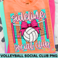 Volleyball Sideline Social Club PNG Design