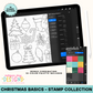 Christmas Basics | Procreate Stamp Collection + Color Palette