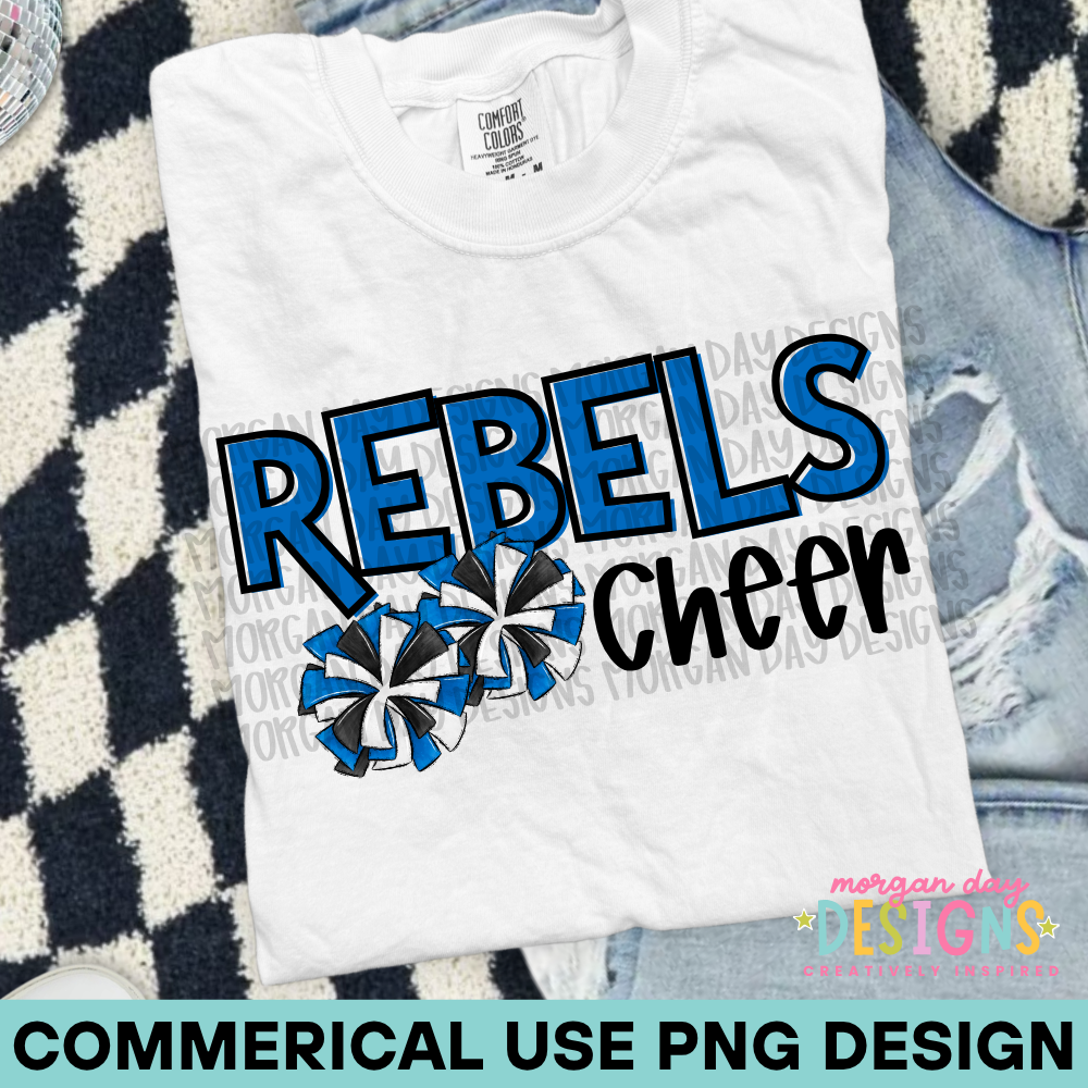 Rebels Cheer Blue PNG Design