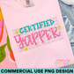 Certified Yapper PNG Design