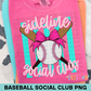 Baseball Sideline Social Club PNG Design