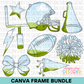 School Spirit Football Canva Frame Bundle