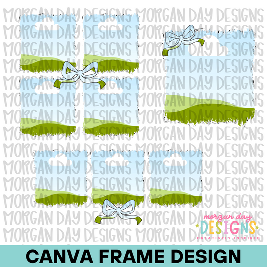 Square Grid Canva Frame Bundle