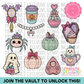 Coquette Halloween Clipart Bundle