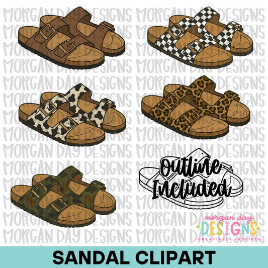 Sandal Clipart Bundle