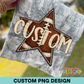 Custom Star Football PNG