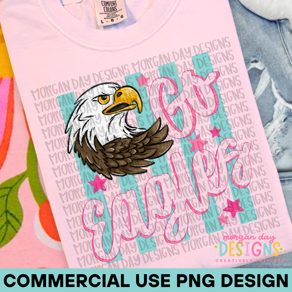 Go Eagles PNG Design