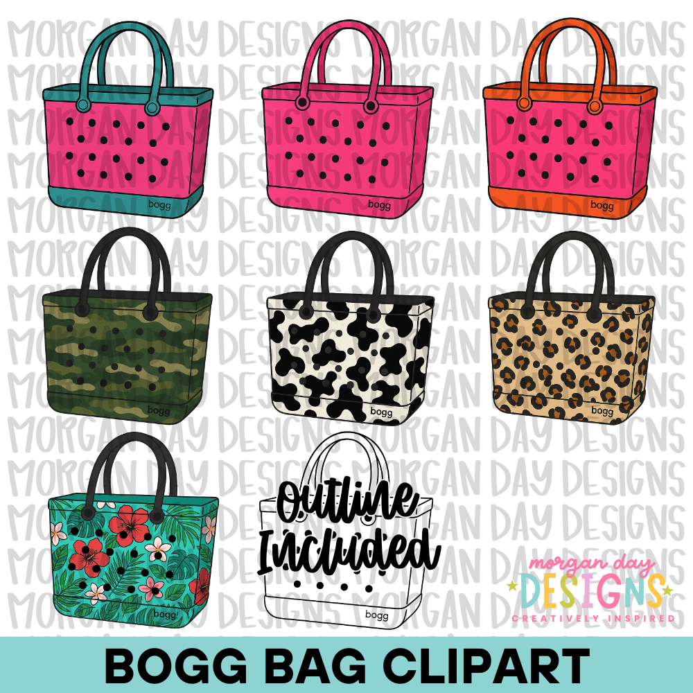 Bogg Bag Clipart Bundle