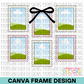 Coquette Stamp Canva Frame
