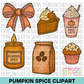 Pumpkin Spice Clipart Bundle
