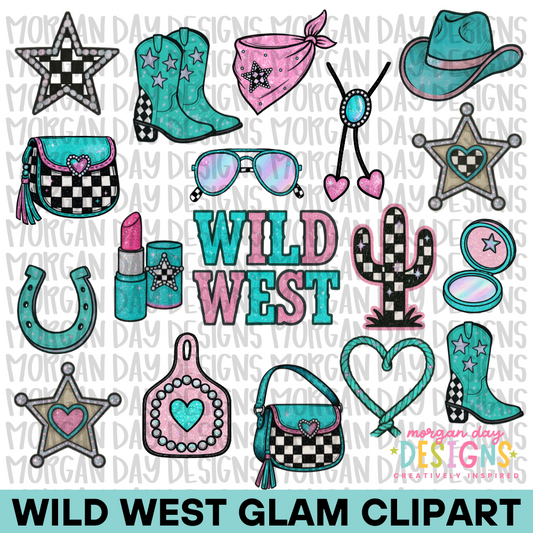 Wild West Glam Clipart Bundle