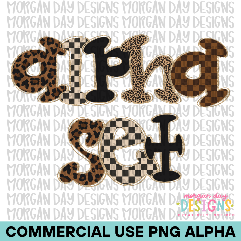 Preppy Alpha Set