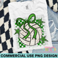 Preppy Volleyball Green PNG Design