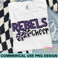 Rebels Cheer Purple PNG Design