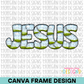 Patchwork JESUS Canva Frame