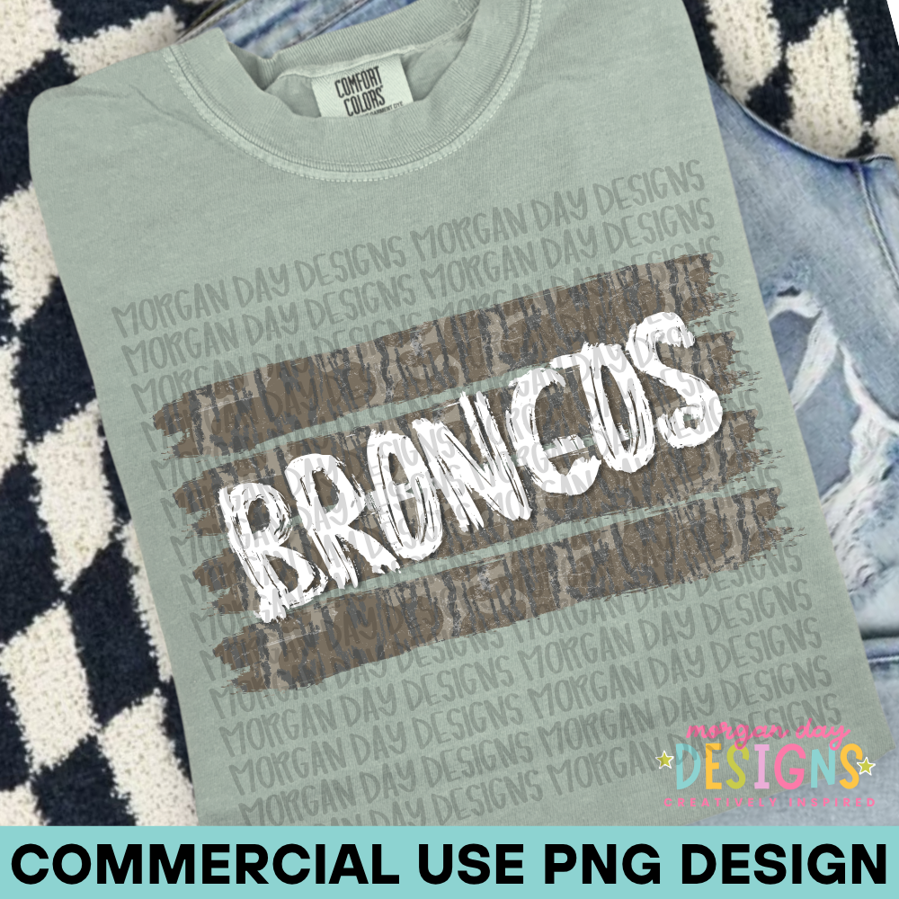 Camo Broncos PNG