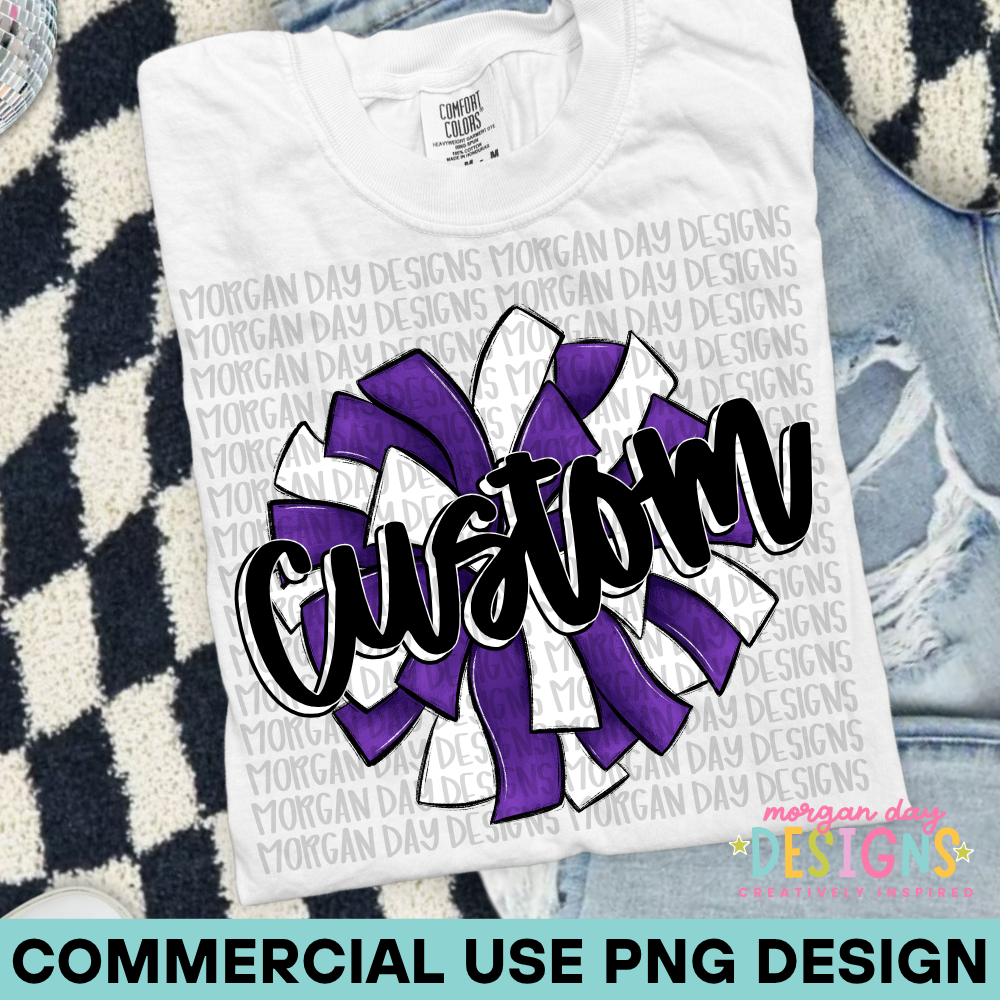 Custom Cheer Purple PNG