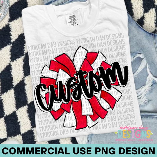 Custom Cheer Red PNG