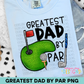 Greatest Dad By Par Golf PNG Design