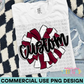 Custom Cheer Maroon PNG