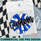 Custom Cheer Blue PNG