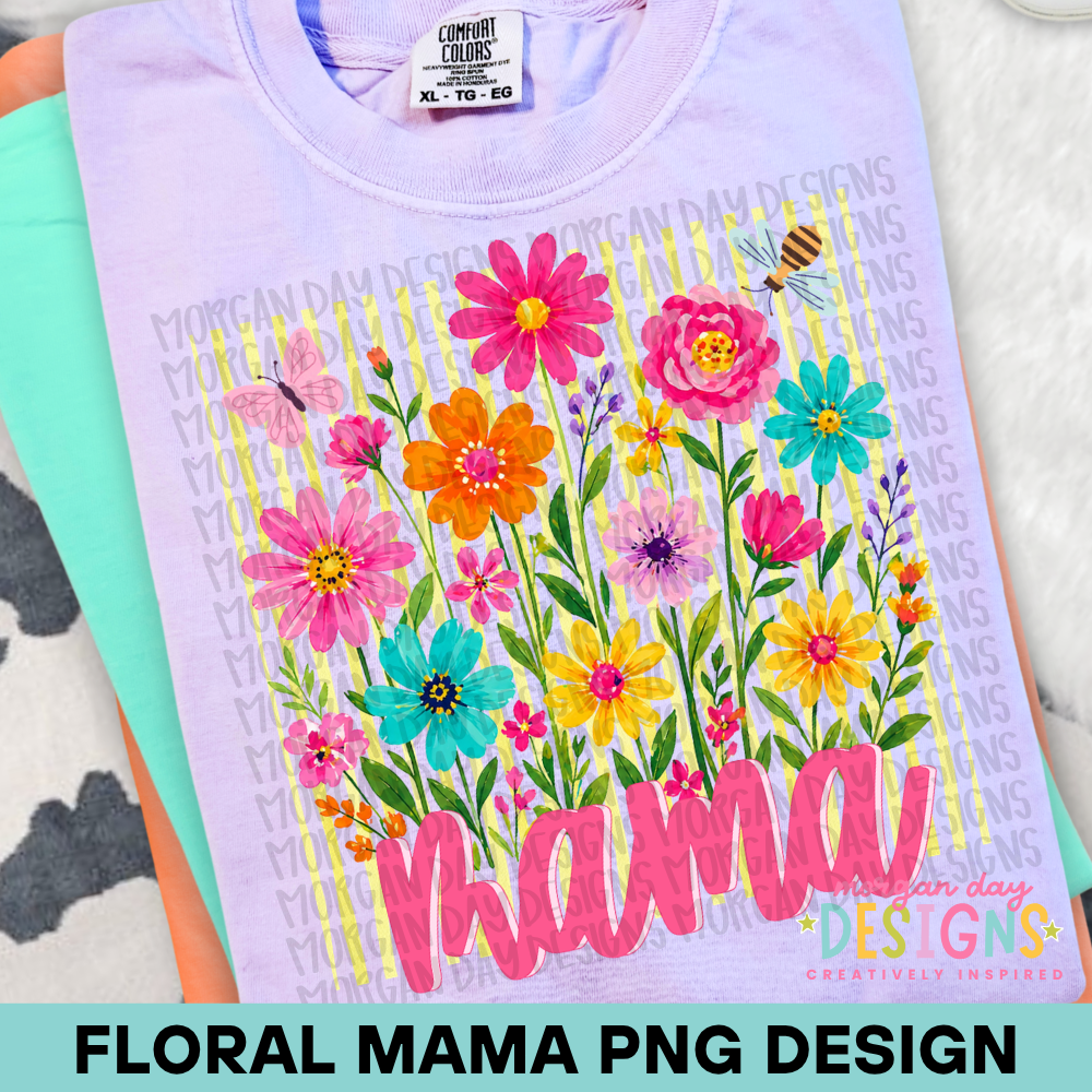 Floral Mama PNG Design