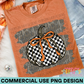 Camo Checkered Pumpkin PNG