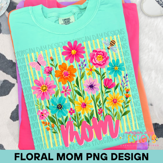 Floral Mom PNG Design