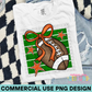 Preppy Football Orange PNG Design