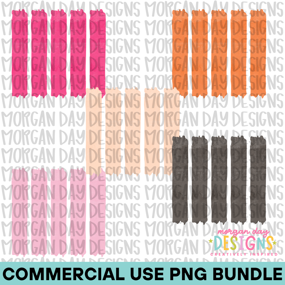 Halloween Chic Stripe Background Bundle