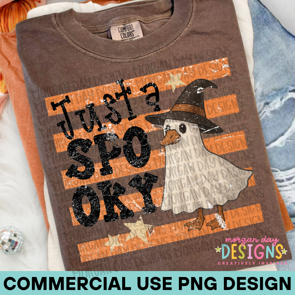 Just a Spooky Goose Halloween PNG Design