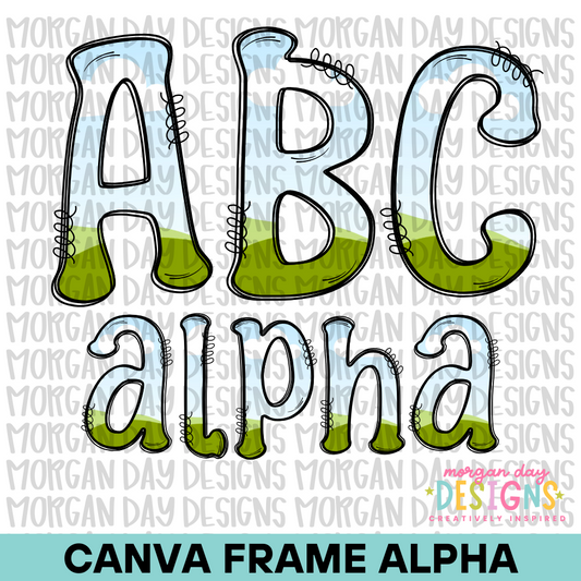 Doodle Alpha Canva Frame
