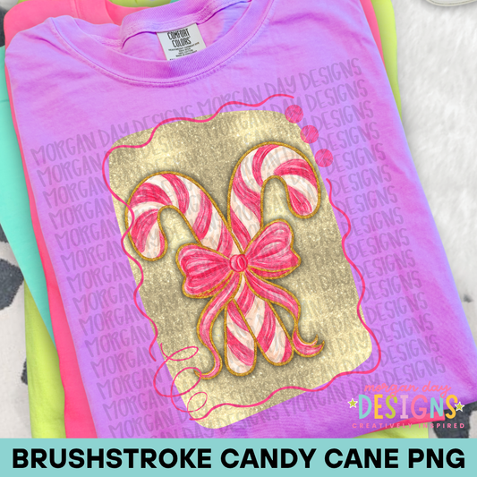 Coquette Candy Canes PNG Design