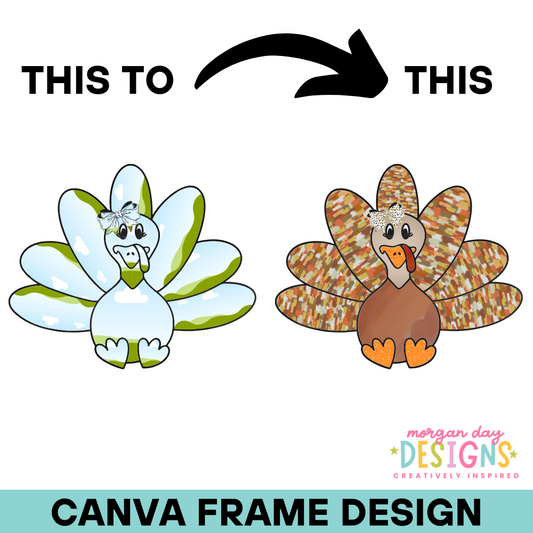 Coquette Turkey Canva Frame