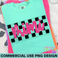 Checkered Mimi PNG Design