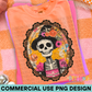 Halloween Portrait Frame PNG 3
