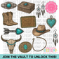 Turquois Luxe Clipart Bundle