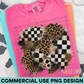 Checkered + Leopard PNG Background