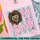 Go Lions PNG Design