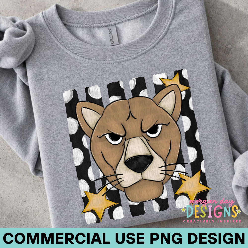 Cougar Mascot PNG