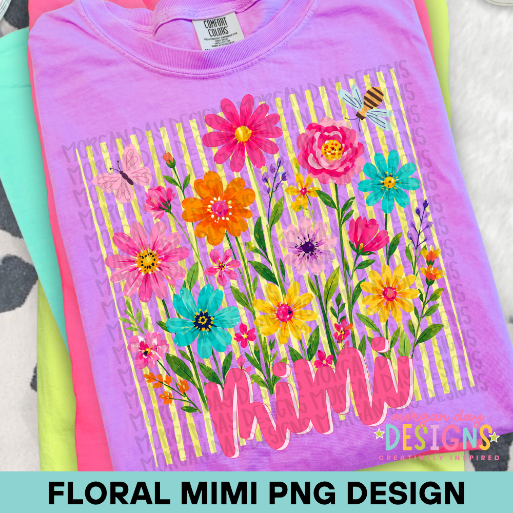 Floral Mimi PNG Design
