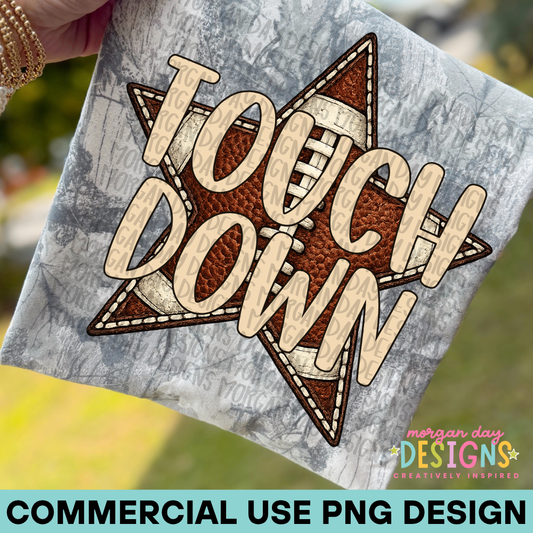 Football Touchdown PNG Design