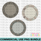 Camo Circle Patch PNG Bundle